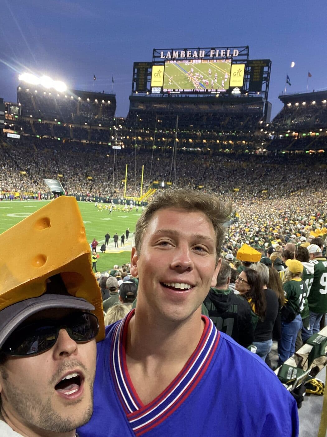 a packers fan we met at the stands