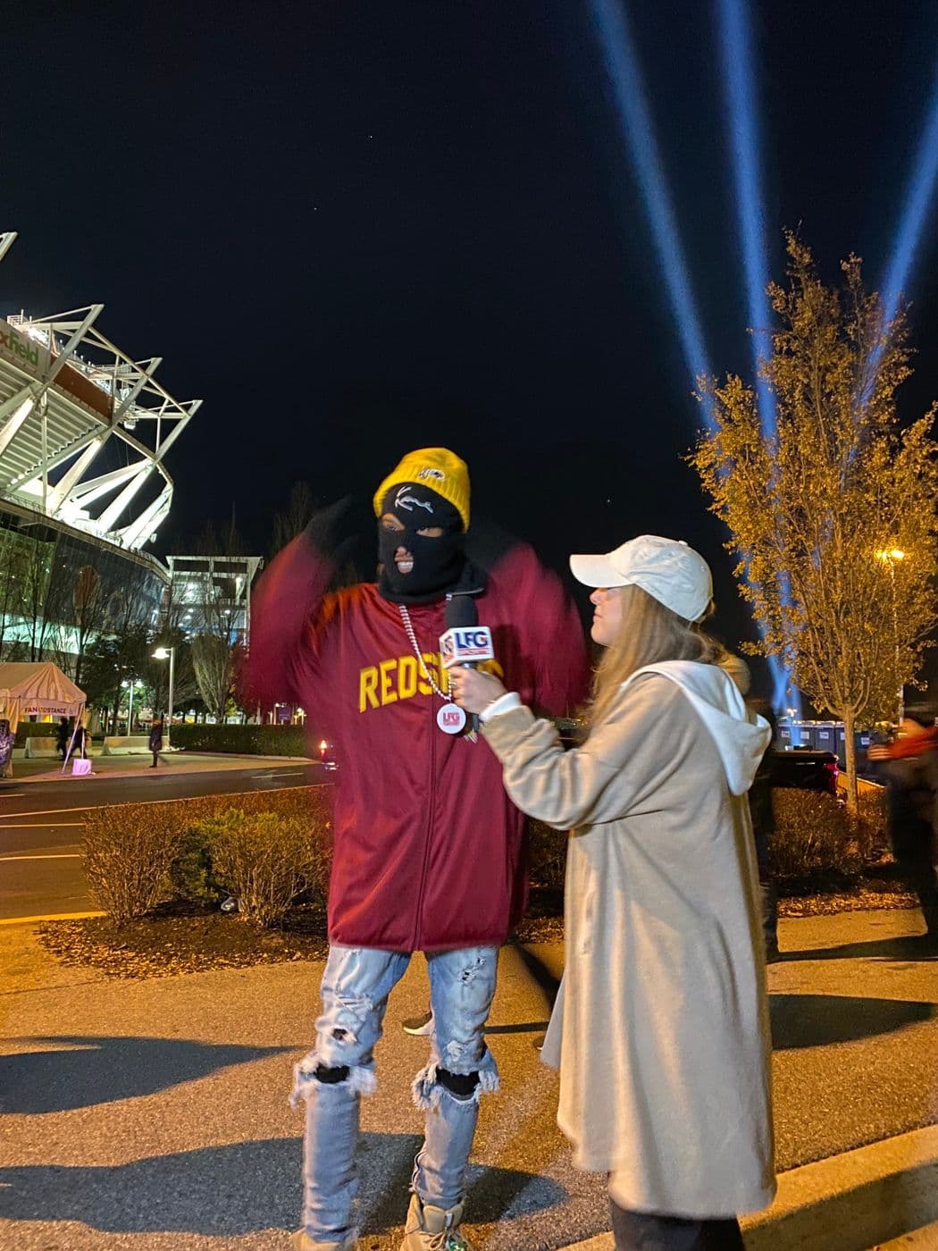 a commanders fan we met at fedex field