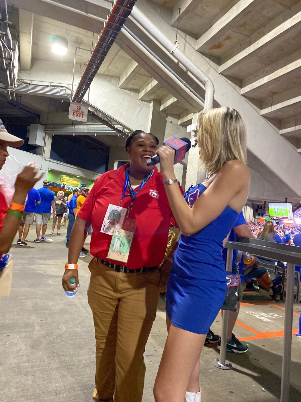 an lfg interview on the concourse at the swamp